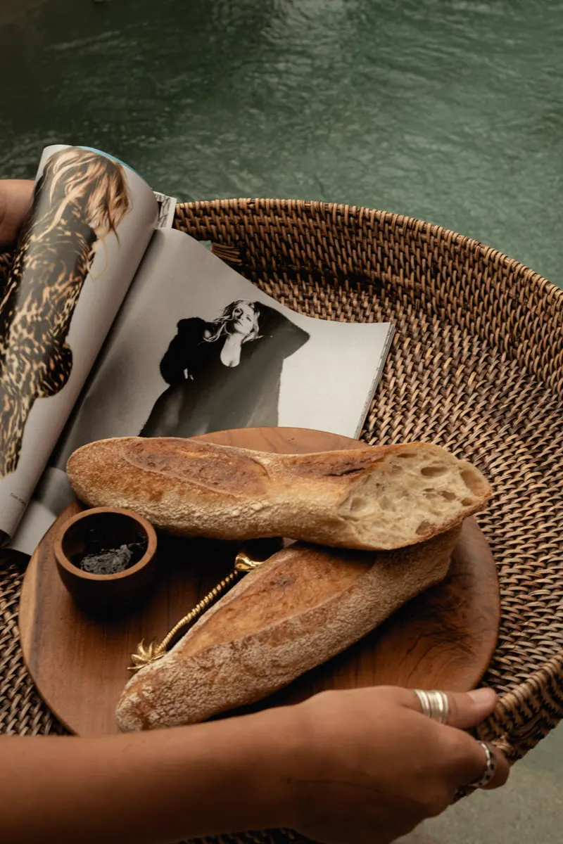 The Carry-All Trays Serviertabletts aus Rattan von Bazar Bizar, Größe M, Natur / Braun, Ansicht 3