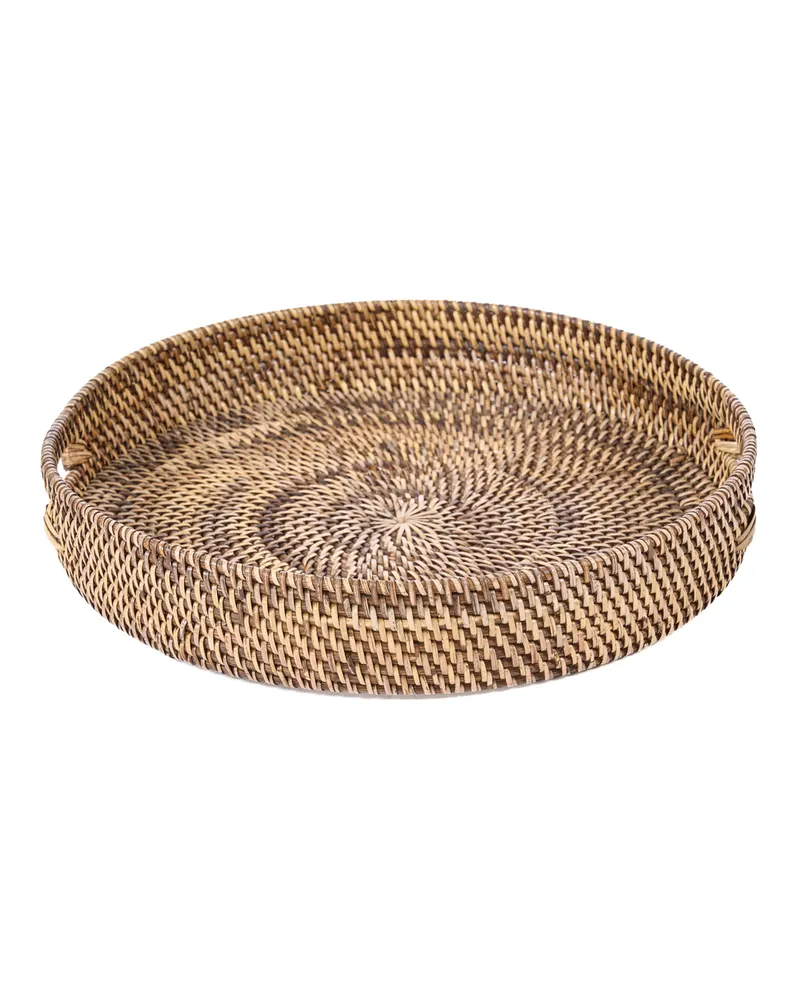 The Carry-All Trays Serviertabletts aus Rattan von Bazar Bizar, Größe M, Natur / Braun, Ansicht 5