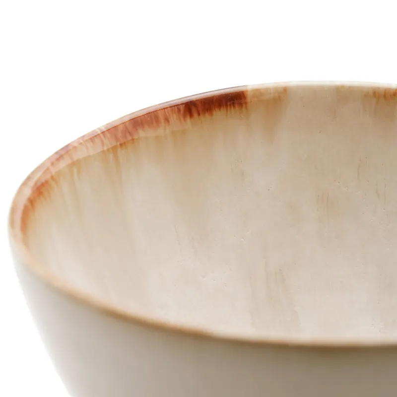 The Cascais Bowl Schale von Bazar Bizar, Größe M, Weiß mit Goldakzent, Ansicht 5