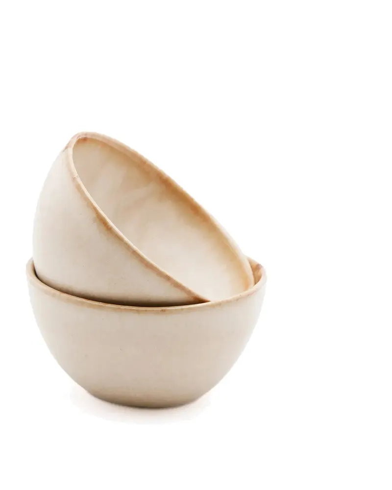 The Cascais Cereal Bowl, Schüssel aus Steinzeug von Bazar Bizar, Größe M, Weiß, Ansicht 8