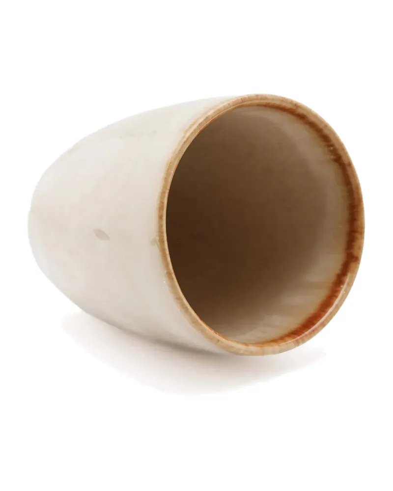 The Cascais Cup Tasse aus Steinzeug von Bazar Bizar, Größe 9 × 10 × 10 cm, Weiß, Ansicht 7