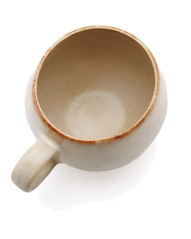 The Cascais Mug Tasse von Bazar Bizar, Größe L, Weiß mit Goldakzent, Ansicht 4