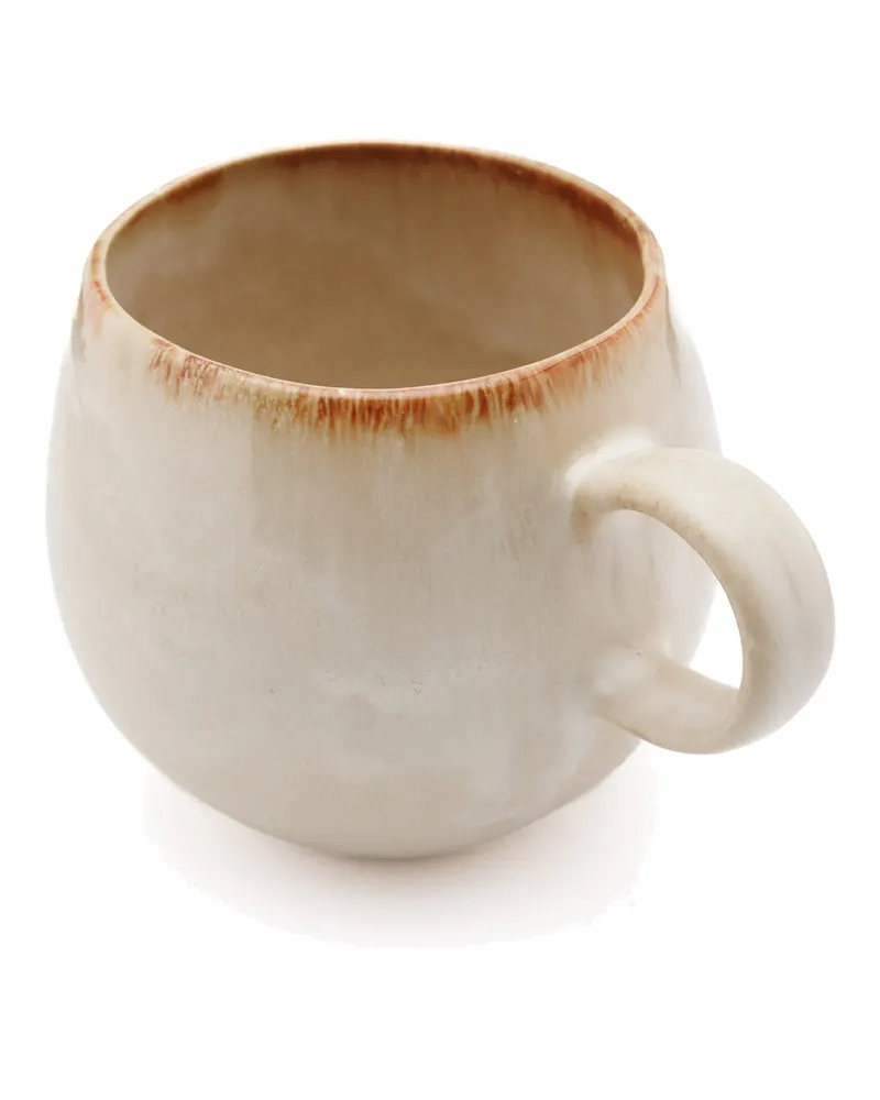 The Cascais Mug Tasse von Bazar Bizar, Größe L, Weiß mit Goldakzent, Ansicht 5