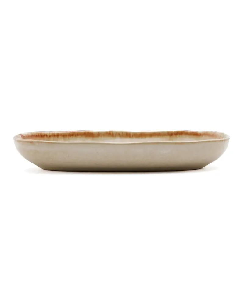 The Cascais Oval Plate Steinzeugteller von Bazar Bizar, Größe S, Weiß, Ansicht 6