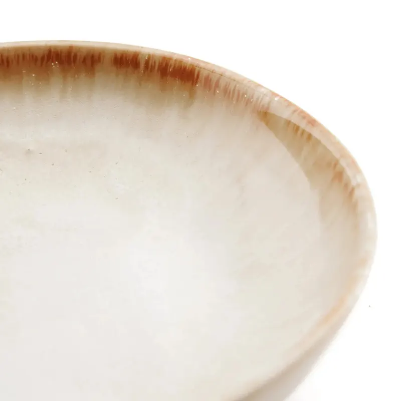 The Cascais Small Bowl Plate, Teller aus Steinzeug von Bazar Bizar, Größe 16 × 16 × 3 cm, Mehrfarbig, Ansicht 6