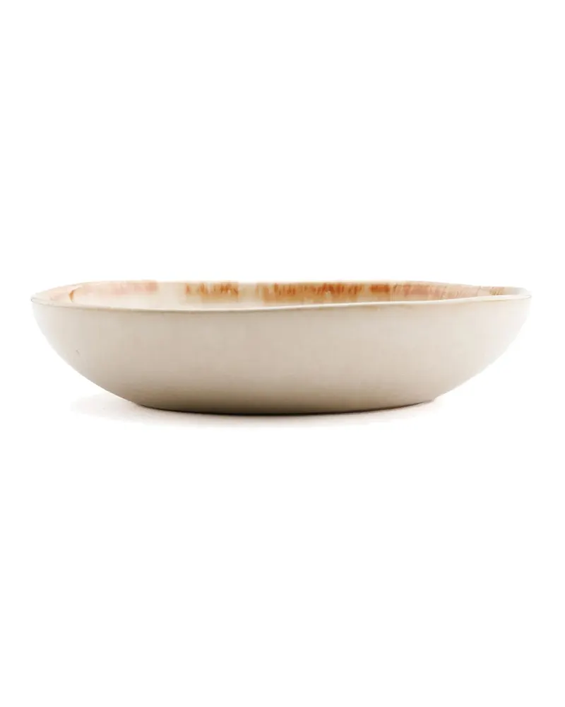The Cascais Small Bowl Plate, Teller aus Steinzeug von Bazar Bizar, Größe 16 × 16 × 3 cm, Mehrfarbig, Ansicht 7