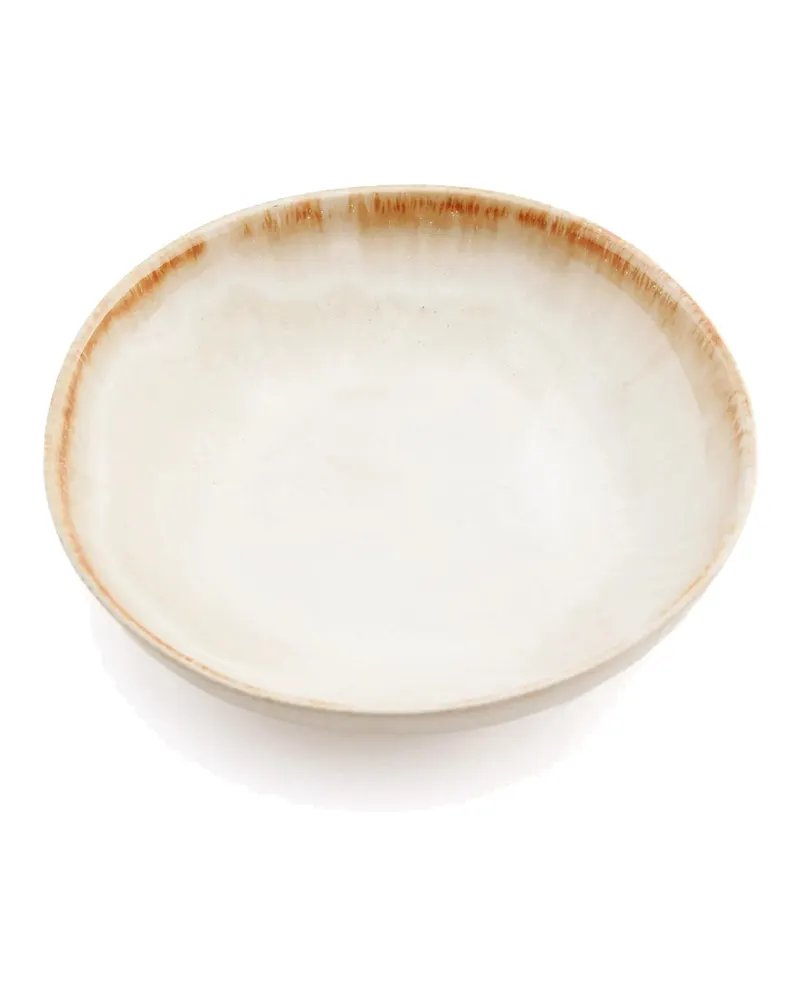 The Cascais Small Bowl Plate, Teller aus Steinzeug von Bazar Bizar, Größe 16 × 16 × 3 cm, Mehrfarbig, Ansicht 8