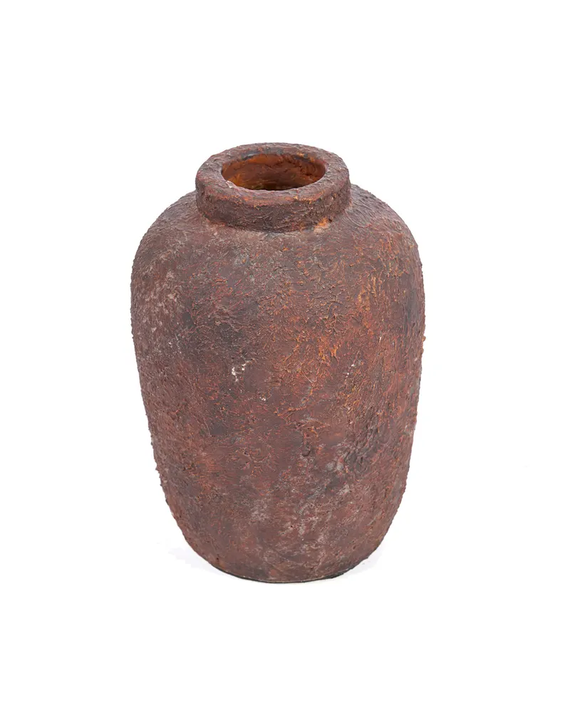 The Clay Echo Vase Terrakotta-Vase von Bazar Bizar, Größe S, Burgunderrot, Ansicht 4
