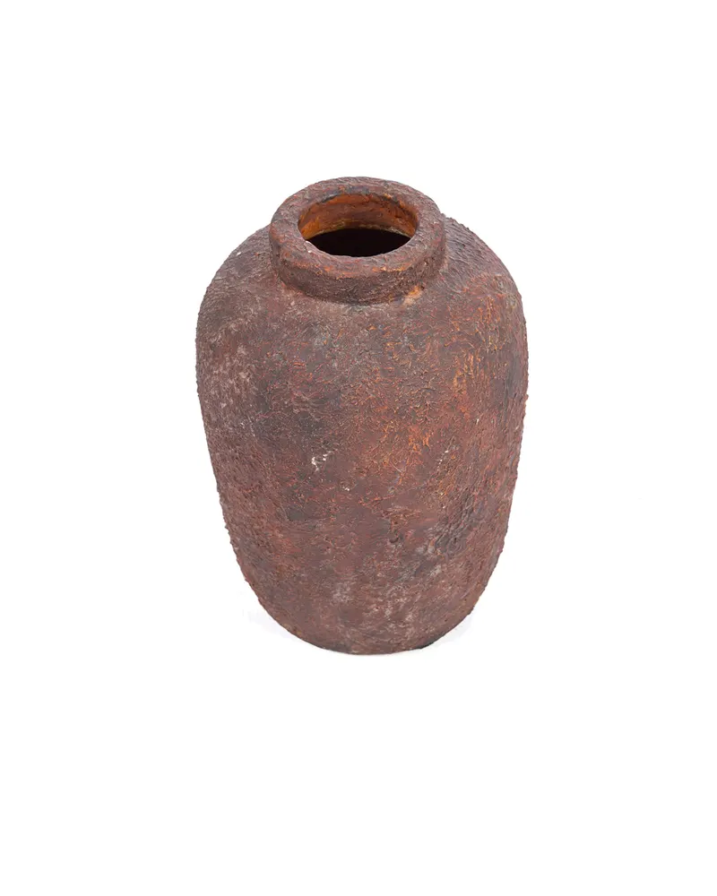 The Clay Echo Vase Terrakotta-Vase von Bazar Bizar, Größe S, Burgunderrot, Ansicht 5