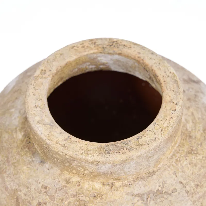 The Clay Echo Vase Terrakotta-Vase von Bazar Bizar, Größe M, Creme, Ansicht 13