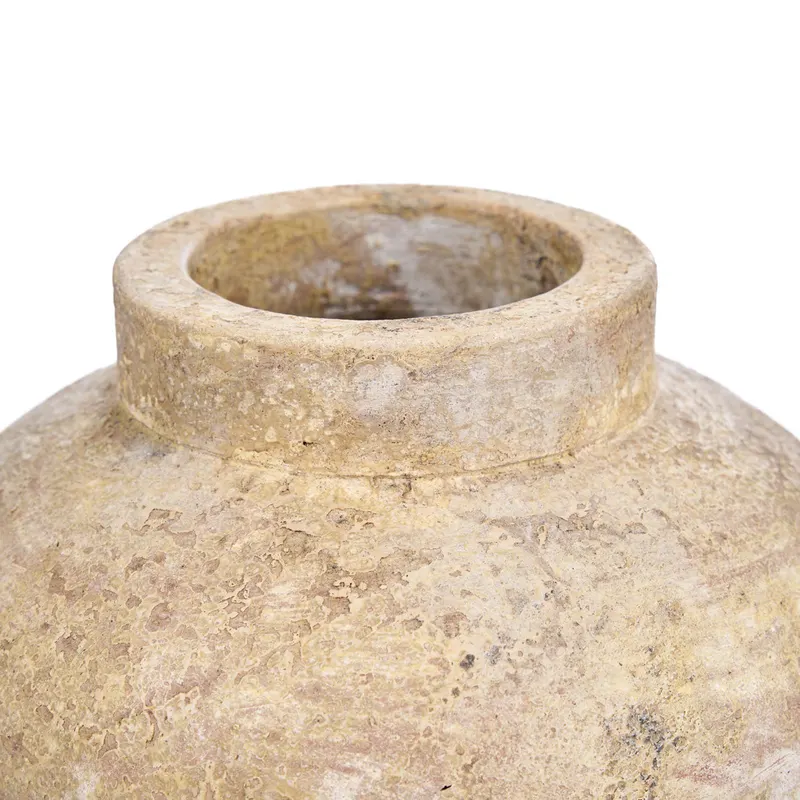 The Clay Echo Vase Terrakotta-Vase von Bazar Bizar, Größe M, Creme, Ansicht 8