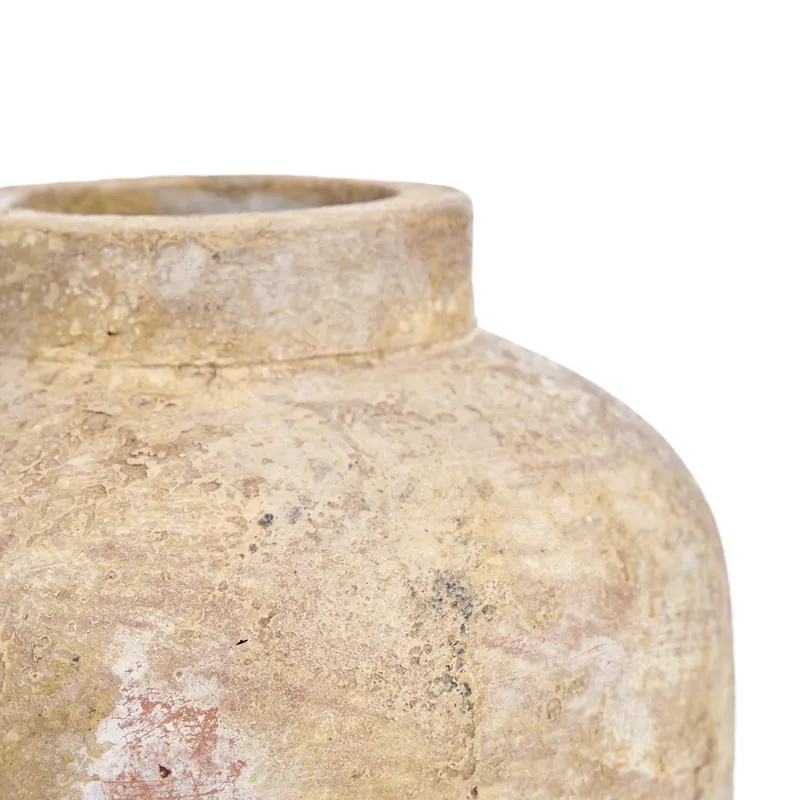 The Clay Echo Vase Terrakotta-Vase von Bazar Bizar, Größe M, Creme, Ansicht 9