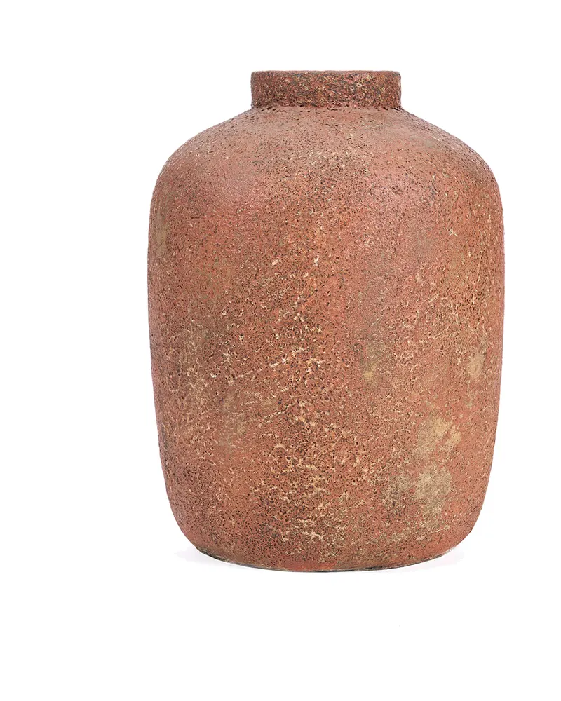 The Clay Echo Vase Terrakotta-Vase, Burgunderrot