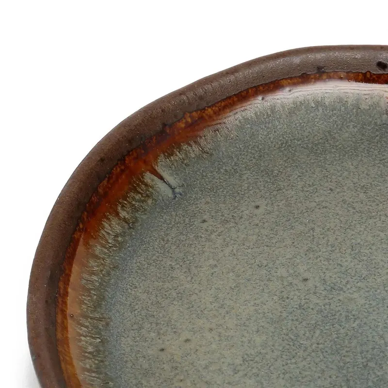 The Côa Appetizer Plate, Vorspeisenteller aus Steinzeug von Bazar Bizar, Größe 17 × 17 × 2 cm, Mehrfarbig, Ansicht 3