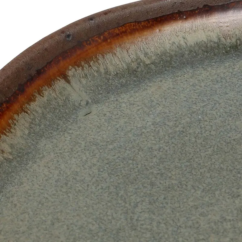 The Côa Salad Plate Teller aus Steinzeug von Bazar Bizar, Größe 22 × 22 × 2 cm, Mehrfarbig, Ansicht 3