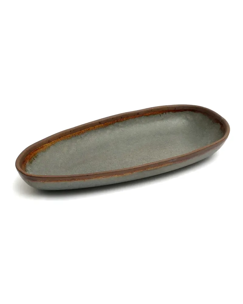 The Côa Serving Platter, Servierplatte aus Steinzeug von Bazar Bizar, Größe L, Mehrfarbig, Ansicht 4