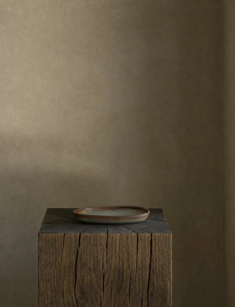 The Côa Serving Platter, Servierplatte aus Steinzeug von Bazar Bizar, Größe M, Mehrfarbig, Ansicht 2
