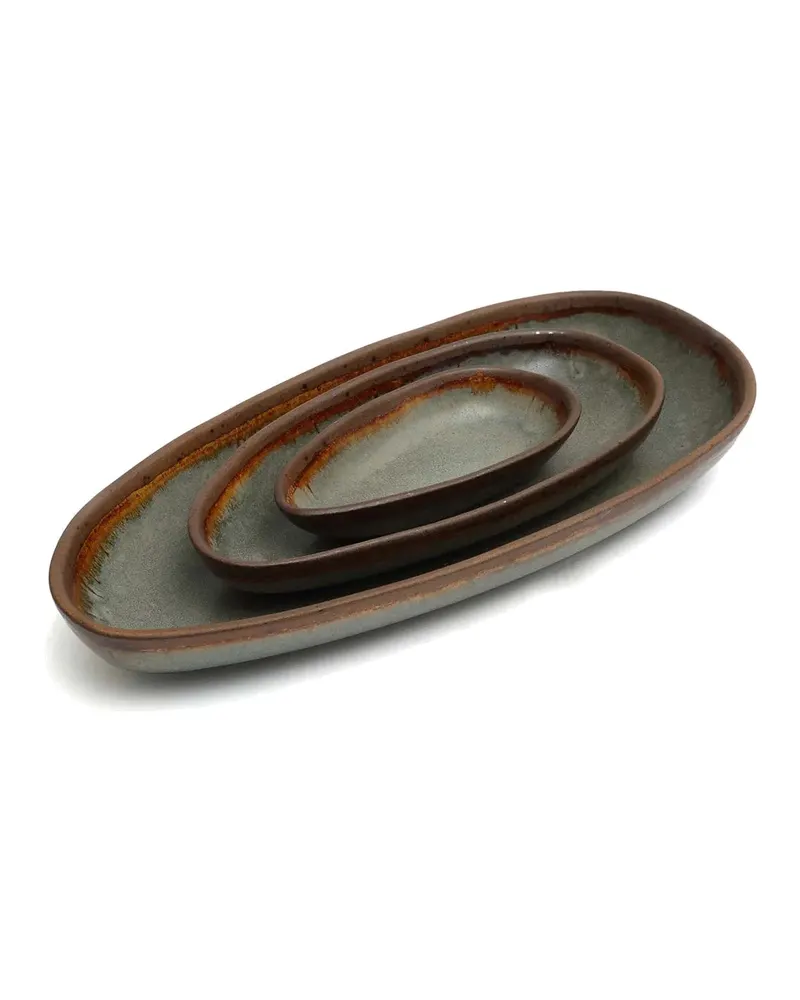 The Côa Serving Platter, Servierplatte aus Steinzeug von Bazar Bizar, Größe M, Mehrfarbig, Ansicht 5
