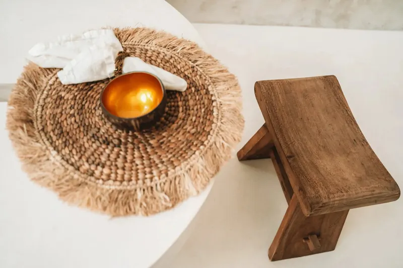 The Coco Food Bowl Schale von Bazar Bizar, Größe 13 × 13 × 7 cm, Natur / Gold, Ansicht 3