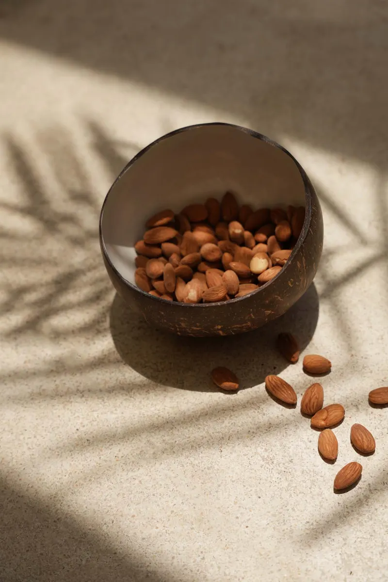 The Coco Food Bowl Schale von Bazar Bizar, Größe 13 × 13 × 7 cm, Natur / Weiß, Ansicht 5