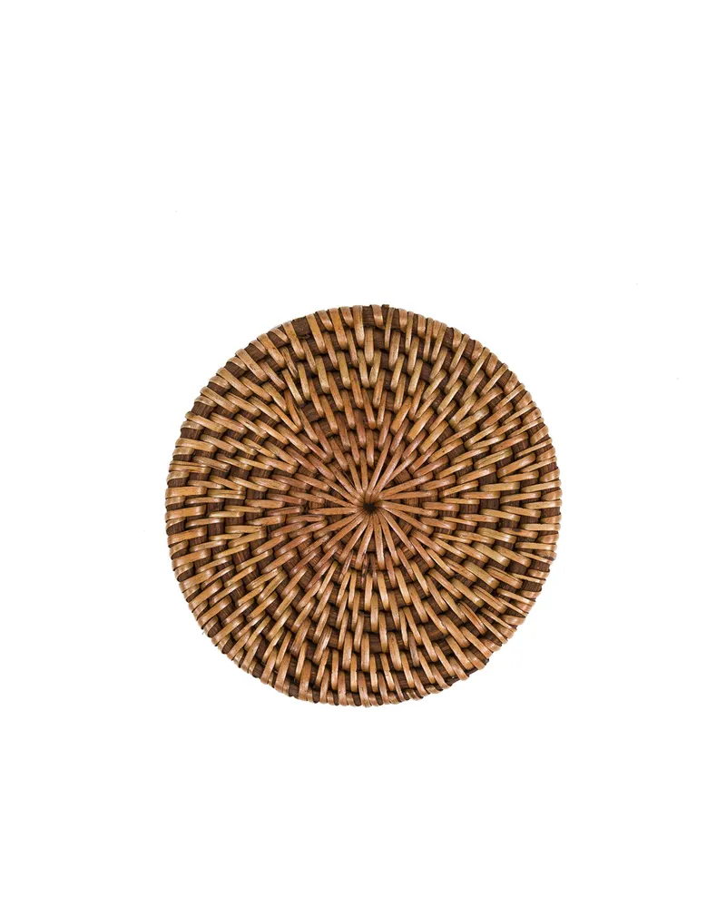 The Colonial Coaster Rattan-Untersetzer