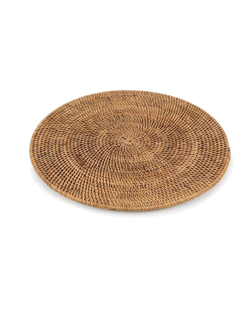 The Colonial Placemat Platzset aus Rattan von Bazar Bizar, Größe 35 × 35 × 1 cm, Natur / Braun, Ansicht 1