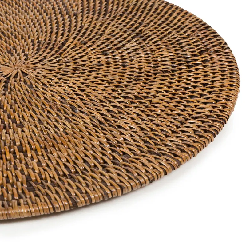 The Colonial Placemat Platzset aus Rattan von Bazar Bizar, Größe 35 × 35 × 1 cm, Natur / Braun, Ansicht 5