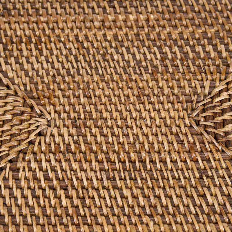 The Colonial Rectangular Placemat Rattan-Platzset von Bazar Bizar, Größe 30 × 40 × 1 cm, Natur / Braun, Ansicht 5
