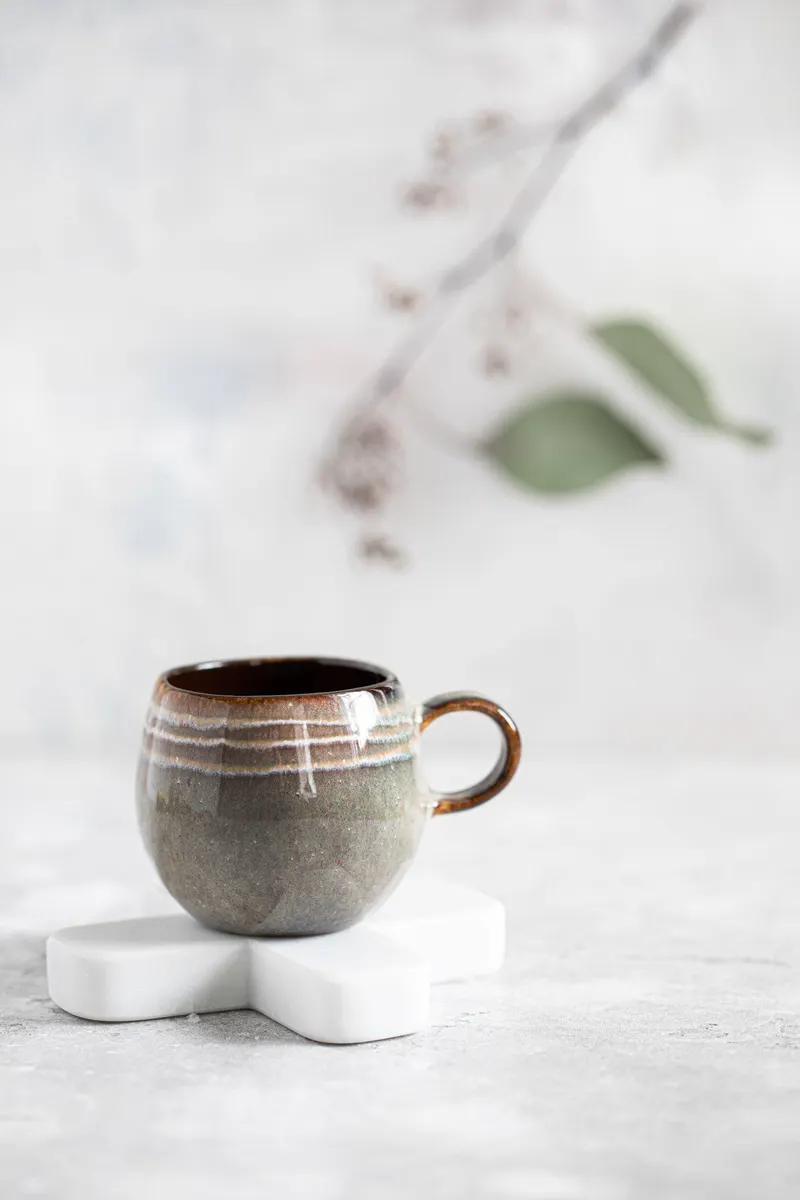 The Comporta Espresso Cup Espressotasse aus Steinzeug von Bazar Bizar, Größe S, Mehrfarbig, Ansicht 6