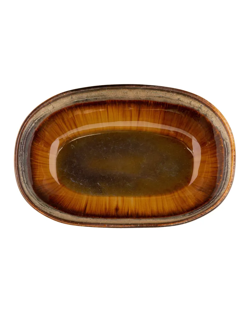 The Comporta Oval Bowl Schale aus Steinzeug von Bazar Bizar, Größe L, Mehrfarbig, Ansicht 3