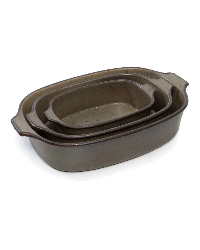 The Comporta Oven Tray Keramik-Serviergeschirr von Bazar Bizar, Größe S, Grün, Ansicht 5