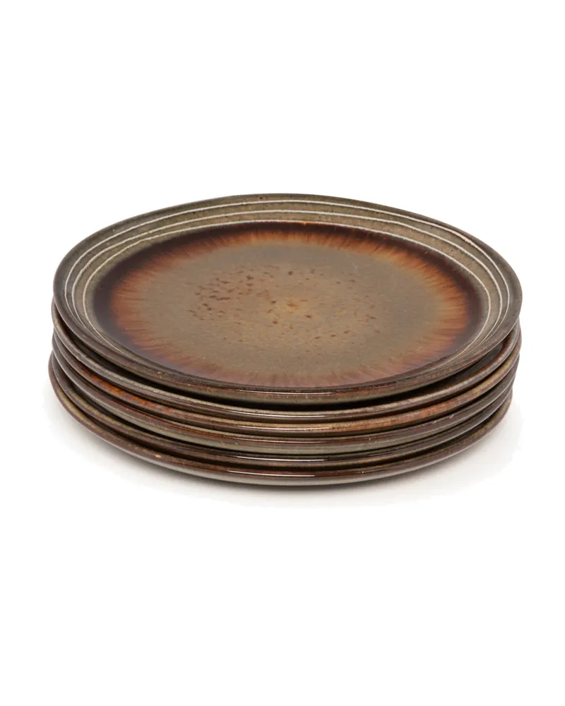 The Comporta Salad Plate Salatteller aus Steinzeug von Bazar Bizar, Größe M, Mehrfarbig, Ansicht 4