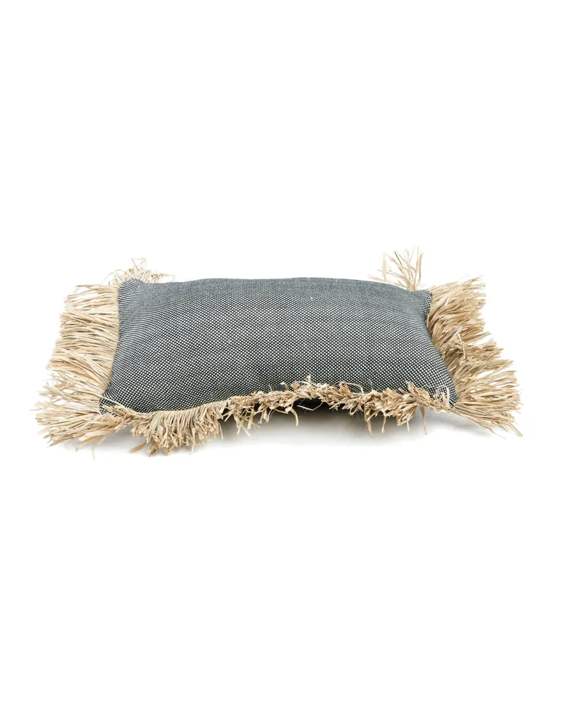 The Cotton Bonita Cushion Cover Kissenbezug von Bazar Bizar, Größe 30 × 50 cm, Natur / Schwarz, Ansicht 6