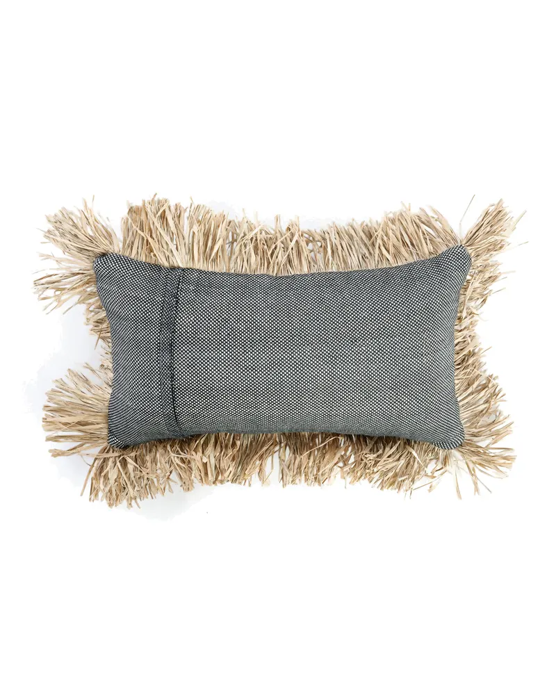 The Cotton Bonita Cushion Cover Kissenbezug von Bazar Bizar, Größe 30 × 50 cm, Natur / Schwarz, Ansicht 9