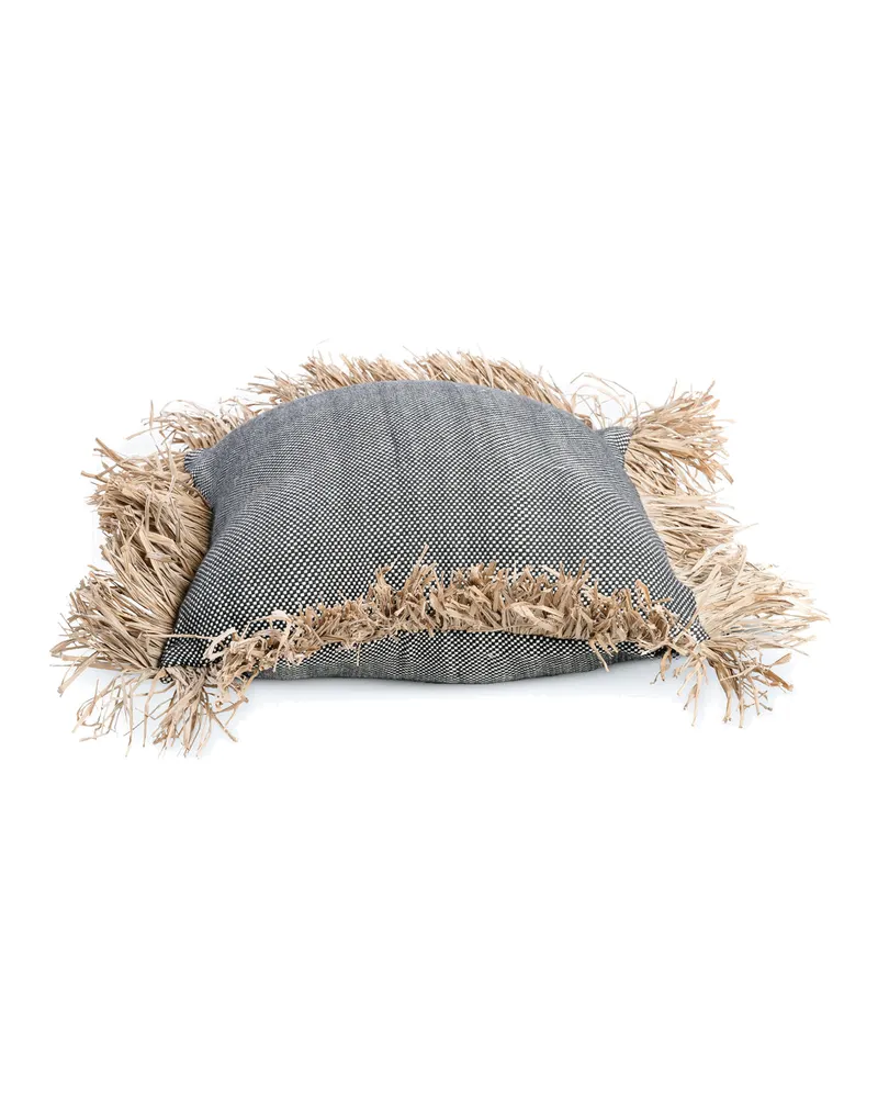 The Cotton Bonita Cushion Cover Kissenbezug von Bazar Bizar, Größe 40 × 40 cm, Natur / Schwarz, Ansicht 5