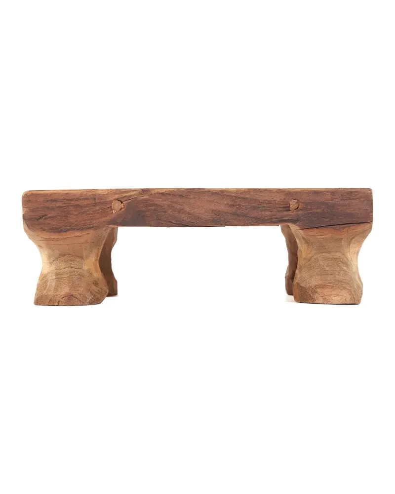 The Delish Tray Serviertablett aus Teakholz, Natur von Bazar Bizar, Größe 20 × 30 × 10 cm, Ansicht 5