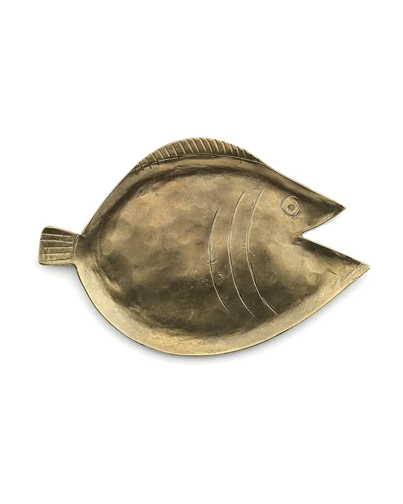 The Dori Tray Serviertablett aus Messing von Bazar Bizar, Größe L, Gold, Ansicht 1