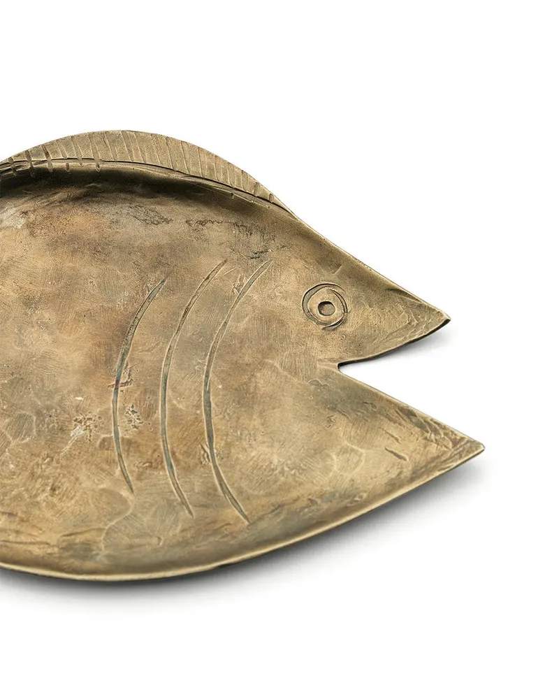 The Dori Tray Serviertablett aus Messing von Bazar Bizar, Größe L, Gold, Ansicht 2