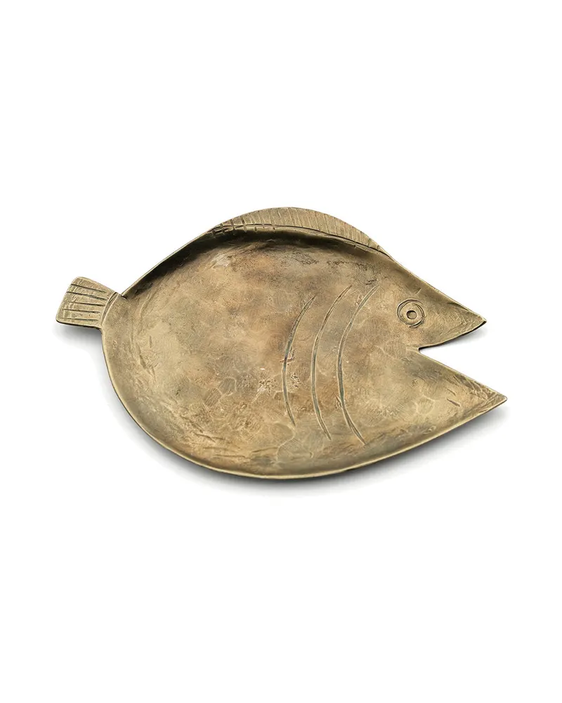The Dori Tray Serviertablett aus Messing von Bazar Bizar, Größe L, Gold, Ansicht 3