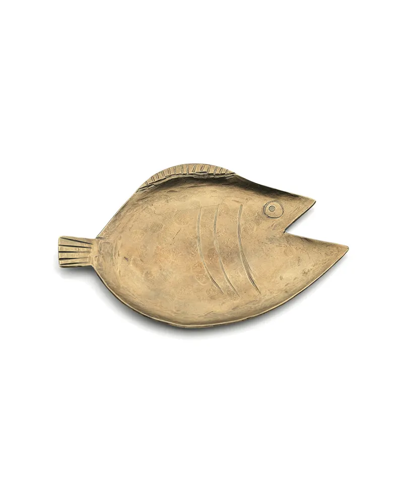 The Dori Tray Serviertablett aus Messing von Bazar Bizar, Größe M, Gold, Ansicht 3
