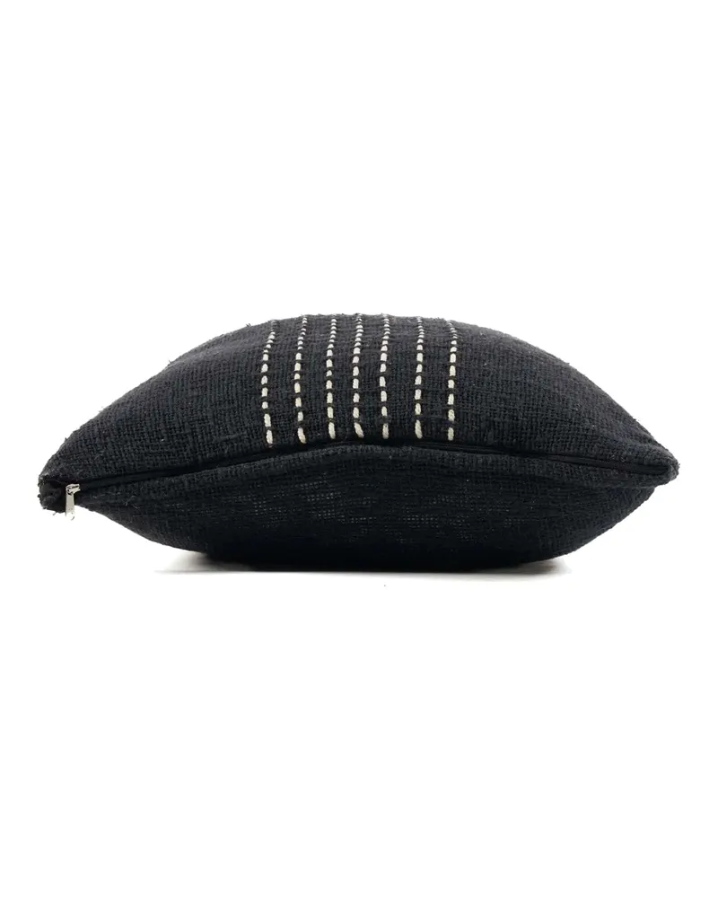 The Drizle Cushion Cover Kissenbezug aus Baumwolle von Bazar Bizar, Größe 50 × 50 cm, Schwarz / Weiß, Ansicht 6