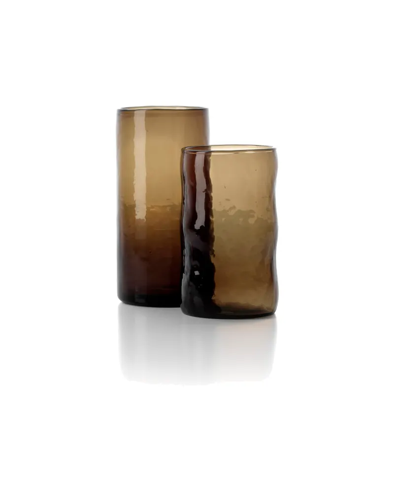 The Dusk High Tumbler Trinkglas aus Recyclingglas von Bazar Bizar, Größe L, Anthrazit, Ansicht 5
