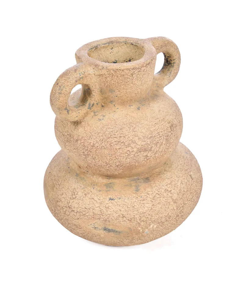 The Earthen Balance Vase aus Terrakotta von Bazar Bizar, Größe S, Sand, Ansicht 5