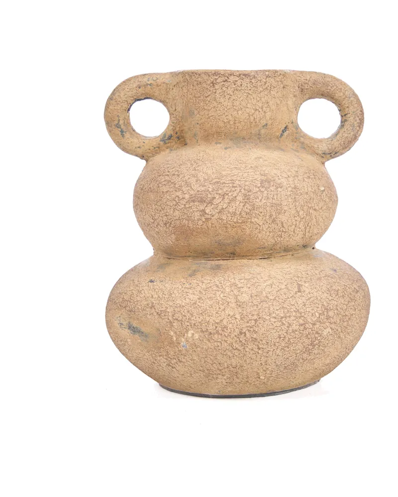 The Earthen Balance Vase aus Terrakotta von Bazar Bizar, Größe S, Sand, Ansicht 8