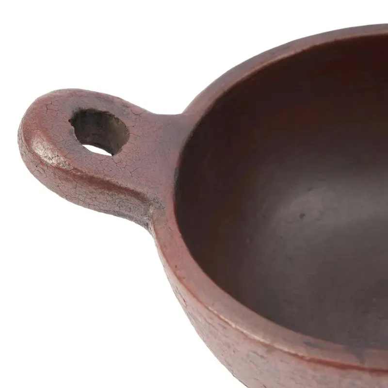 The Ethnic Bowl with Handle Terrakotta-Schüssel von Bazar Bizar, Größe M, Ansicht 3