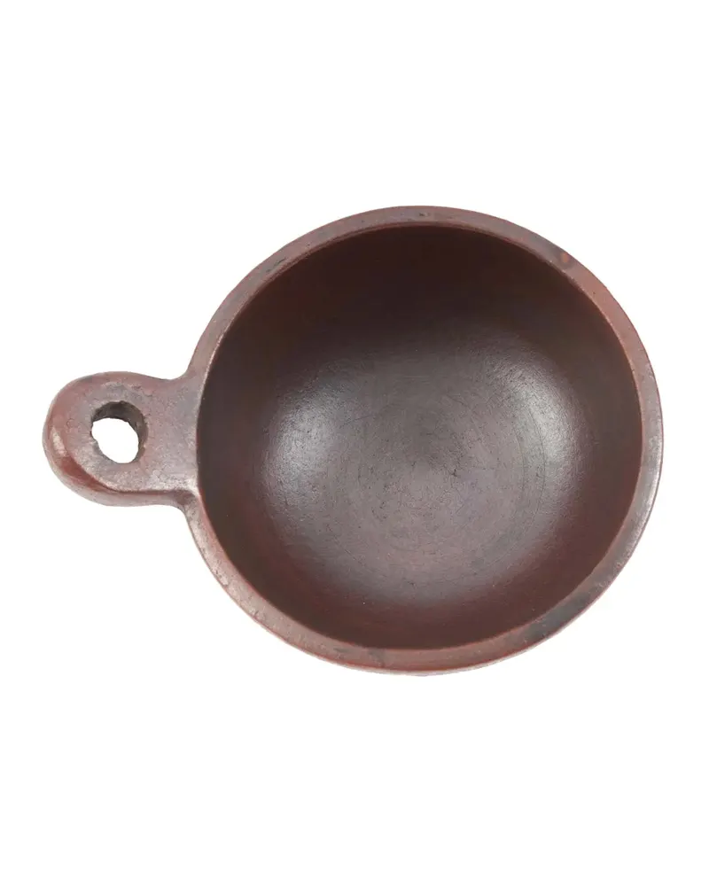 The Ethnic Bowl with Handle Terrakotta-Schüssel von Bazar Bizar, Größe M, Ansicht 5