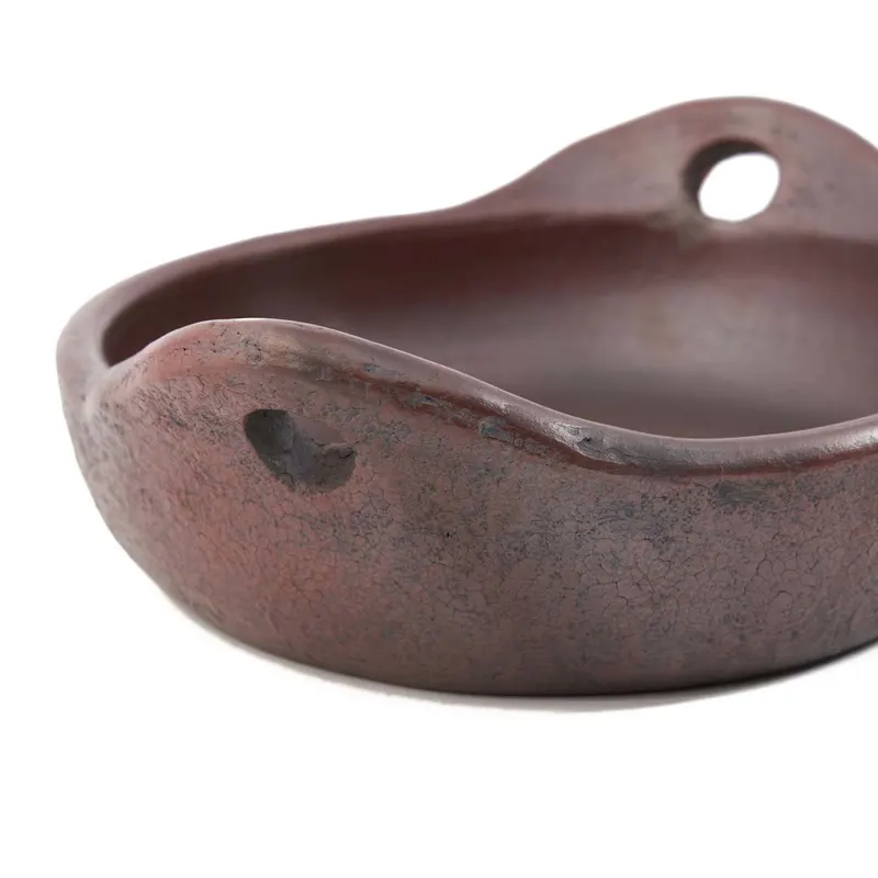 The Ethnic Deep Plate tiefer Teller aus Terrakotta von Bazar Bizar, Größe 25 × 21 × 7 cm, Ansicht 4