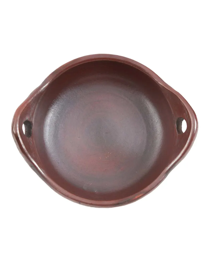 The Ethnic Deep Plate tiefer Teller aus Terrakotta von Bazar Bizar, Größe 25 × 21 × 7 cm, Ansicht 6