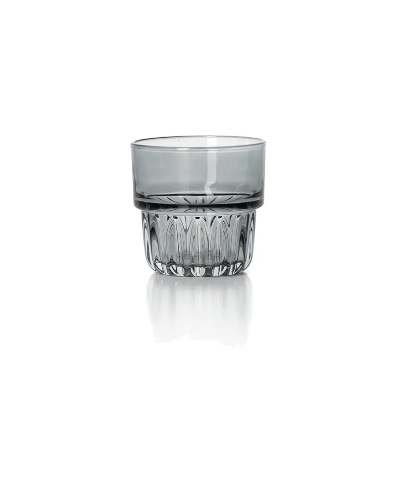 The Faceted Tumbler Trinkglas aus Recyclingglas, Altrosa