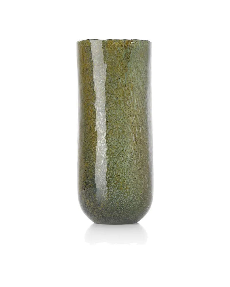 The Forest Vase Glasvase in Olivgrün von Bazar Bizar, Größe Hoch, Ansicht 1